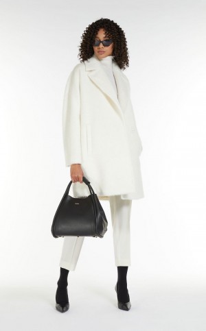 Abrigos Max Mara Alpaca And Lana Blancos | MMR593864