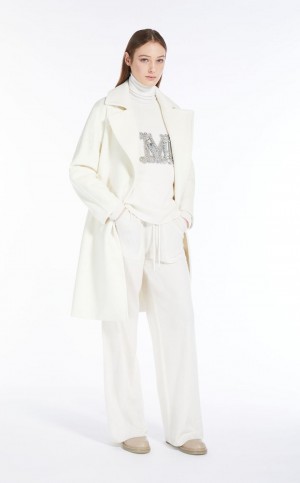 Abrigos Max Mara Cashmere And Lana Robe Blancos | MMR593879