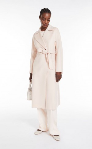 Abrigos Max Mara Lana And Cashmere Robe Rosas Claro | MMR593884