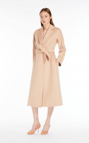 Abrigos Max Mara Lana Robe Beige | MMR593874