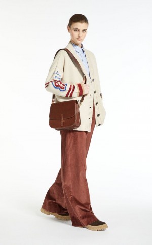 Blusa Max Mara Algodon Oxford Azules Claro | MMR593596