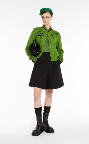 Blusa Max Mara Flowing Satin Verdes | MMR593593