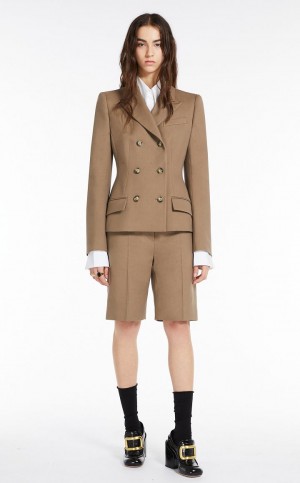 Blusa Max Mara Slim-fit Algodon Blancos | MMR593550