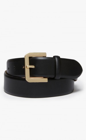 Cinturones Max Mara Cuero Negros | MMR594252