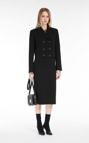 Falda Max Mara Cady Bodycon Negros | MMR593716