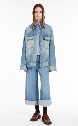 Jeans Max Mara Cropped Azul Marino | MMR593770