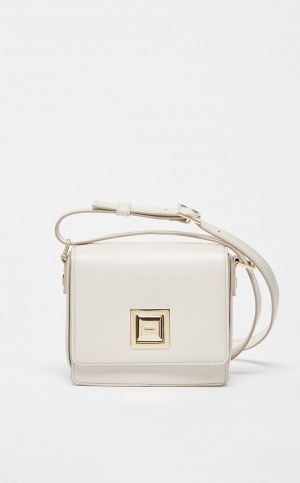 MM Bag Max Mara Small Cuero Blancos | MMR594122