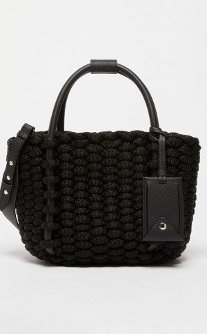 Marine Bag Max Mara Cord Tote Negros | MMR594128