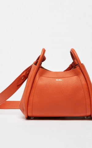 Marine Bag Max Mara Cuero Naranjas | MMR594130