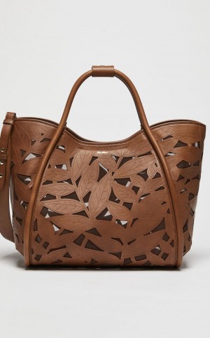 Marine Bag Max Mara In Carved Cuero Marrom | MMR594125