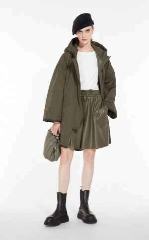 Padded Max Mara Acolchado Parka In Showerproof Fabric Azules | MMR593972