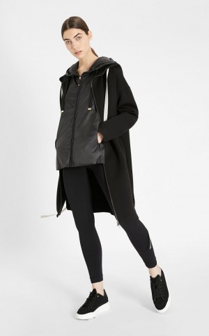 Padded Max Mara Travel Jacket In Agua-resistant Technical Lona Negros | MMR594005