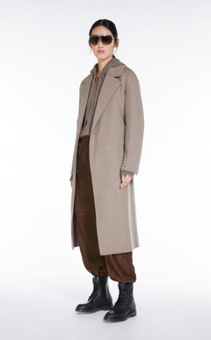 Pantalones Max Mara Gamuza Marrom | MMR593778