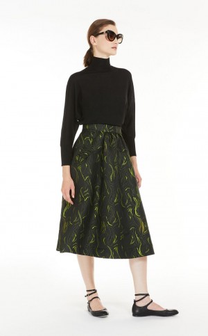 Prendas De Punto Max Mara Ligeros Lana Turtleneck Negros | MMR593427