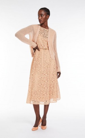 Prendas De Punto Max Mara Mohair Gauze Cardigan Albaricoque | MMR593438