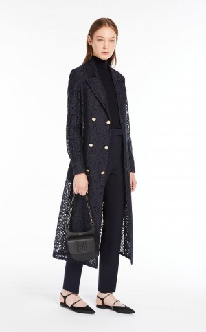 Prendas De Punto Max Mara Rib Lana And Silk Polo-neck Azul Marino | MMR593463