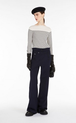 Prendas De Punto Max Mara Silk And Lana Yarn Blancos | MMR593469