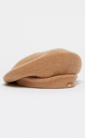 Sombreros Max Mara Lana Knit Beret Marrom | MMR594320