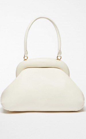 Sportmax Bag Max Mara Large Nappa-leather Bouba Blancos | MMR594179