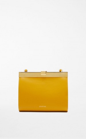 Sportmax Bag Max Mara Small Cuero Lizzie Mango | MMR594184