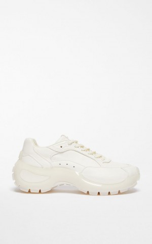 Tenis Max Mara Fornido-sole Cuero Blancos | MMR594208