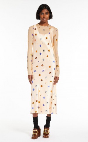 Tops Max Mara Stretch Jersey Rosas | MMR593652