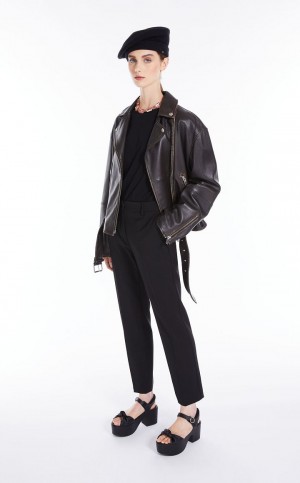 Traje Max Mara Lana Cigarette-cut Negros | MMR593510