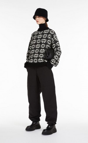 T-shirt Max Mara Viscose Jersey Negros | MMR593645