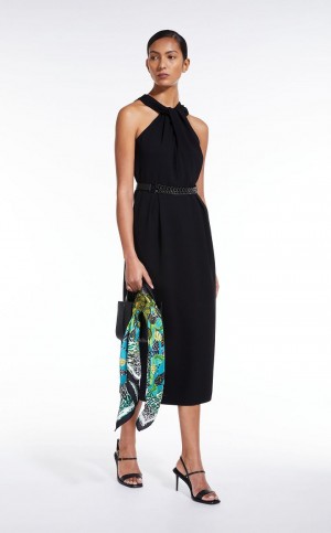 Vestido Max Mara Cady With Pleats Negros | MMR593389