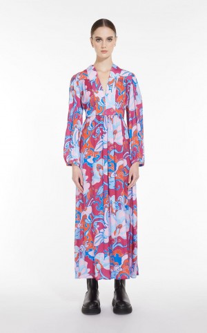 Vestido Max Mara Flowing In Georgette Multicolor | MMR593333