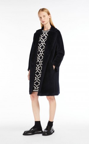 Vestido Max Mara Jacquard-knit Lana And Cashmere Azul Marino | MMR593351