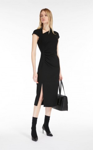 Vestido Max Mara Long Cady Negros | MMR593409