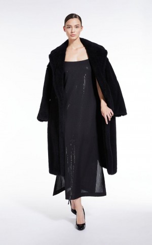 Vestido Max Mara Long Sequined Negros | MMR593368