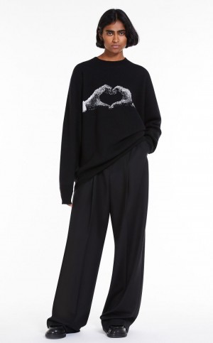 Vestido Max Mara Oversized Cashmere Negros | MMR593344