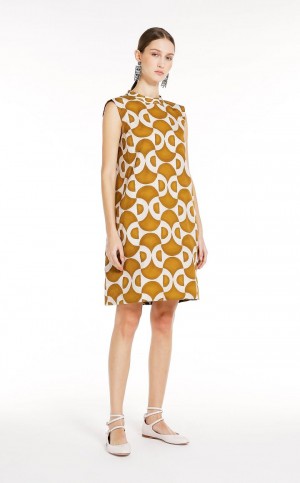 Vestido Max Mara Reversible Printed Poplin Mango | MMR593406