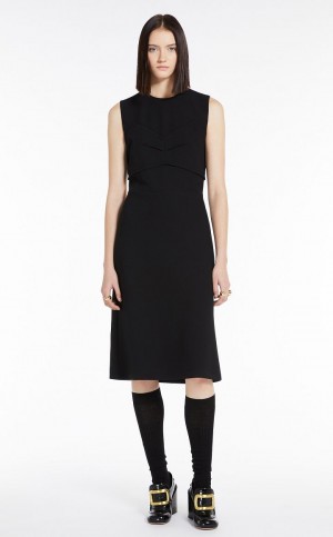 Vestido Max Mara Vestido With Intarsia And Cut-out On The Back Negros | MMR593291