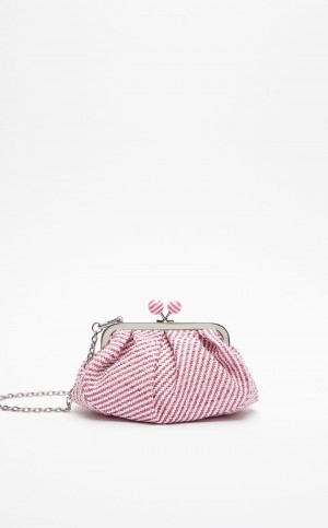 Weekend Bag Max Mara Small Pasticcinoin Raffia Rosas | MMR594147