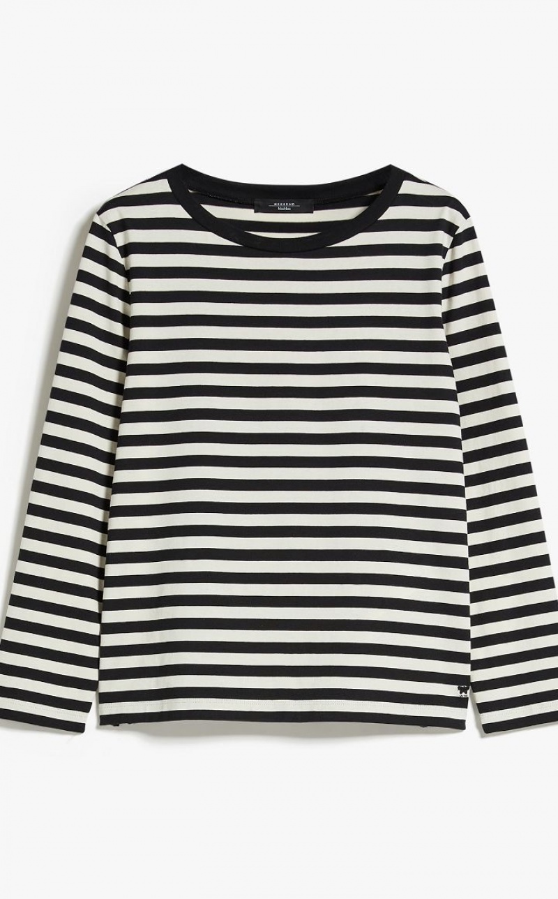 T shirt Max Mara Promociones A Rayas Jersey Mujer Blancos